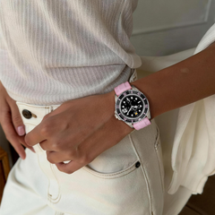 Who Cares Automatic Watch – 40mm Pink Rebel – gallery view 3