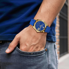 Who Cares Automatic Watch – 40mm Blue Attitude – gallery view 2