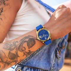 Who Cares Automatic Watch – 40mm Blue Attitude – gallery view 3