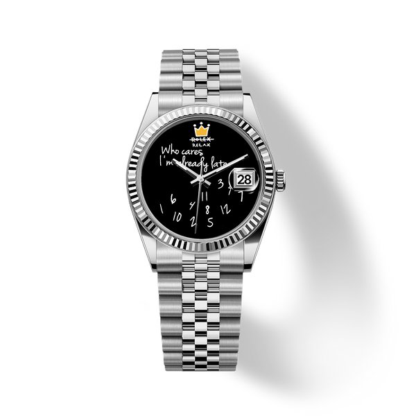 Who Cares Lazy Hour 36mm quartz watch