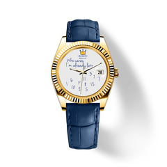 Who Cares Blue Humor watch