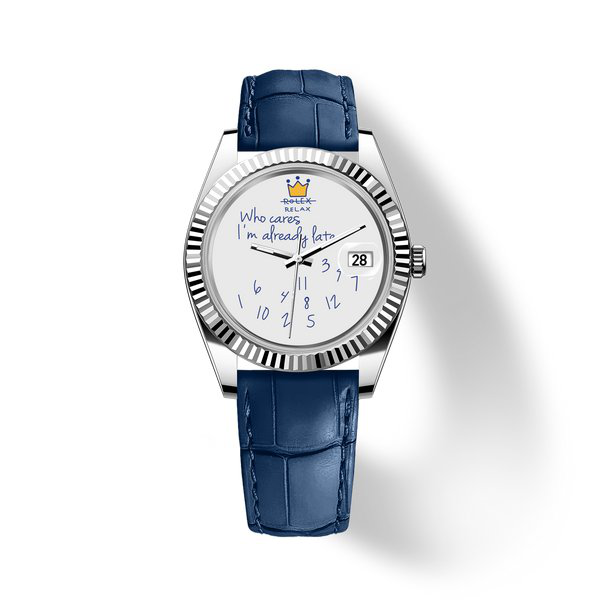 Who Cares Blue Rebel watch