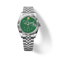 Who Cares Emerald Humor watch
