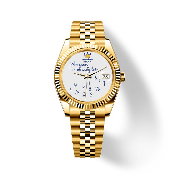 Who Cares Golden Excuse 40mm watch