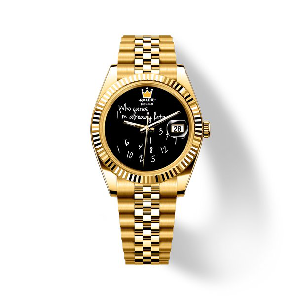 Who Cares Golden Jest 40mm watch