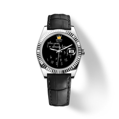 Who Cares Midnight Satire 40mm watch