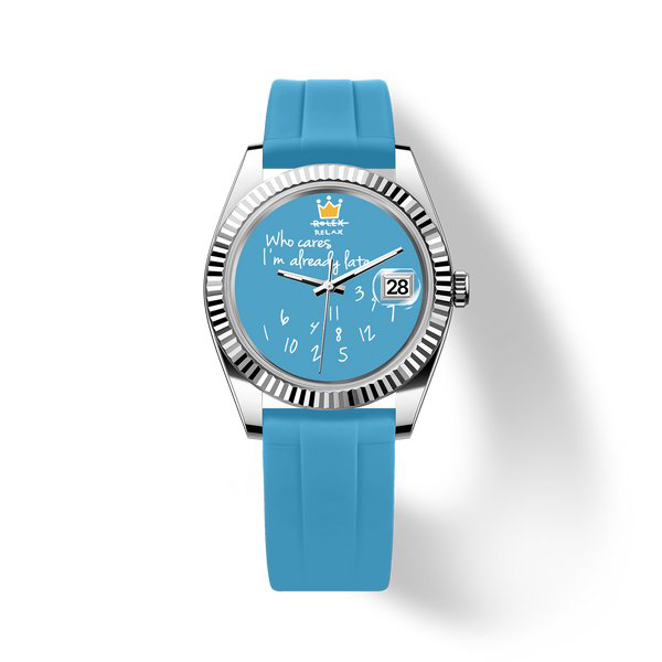 Who Cares Blue Freedom 40mm watch