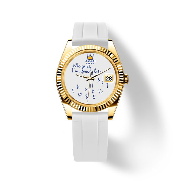 Who Cares White Noise 40mm automatic watch