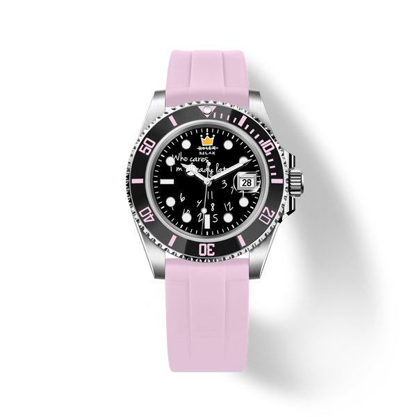 Who Cares Pink Rebel automatic watch