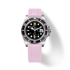Who Cares Pink Rebel automatic watch