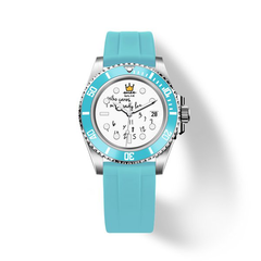 Who Cares Turquoise Rebel automatic watch