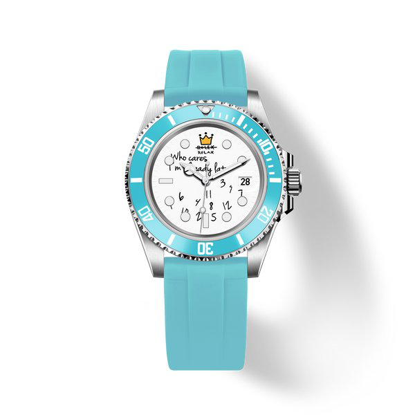 Who Cares Turquoise Rebel automatic watch