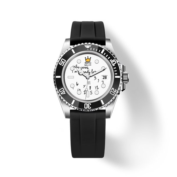 Who Cares White Rebel automatic watch