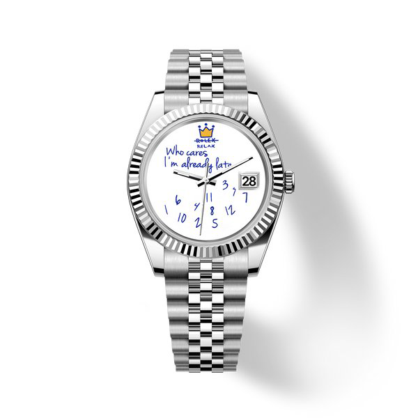40mm Ironic Classic automatic watch with Who Cares handwritten dial